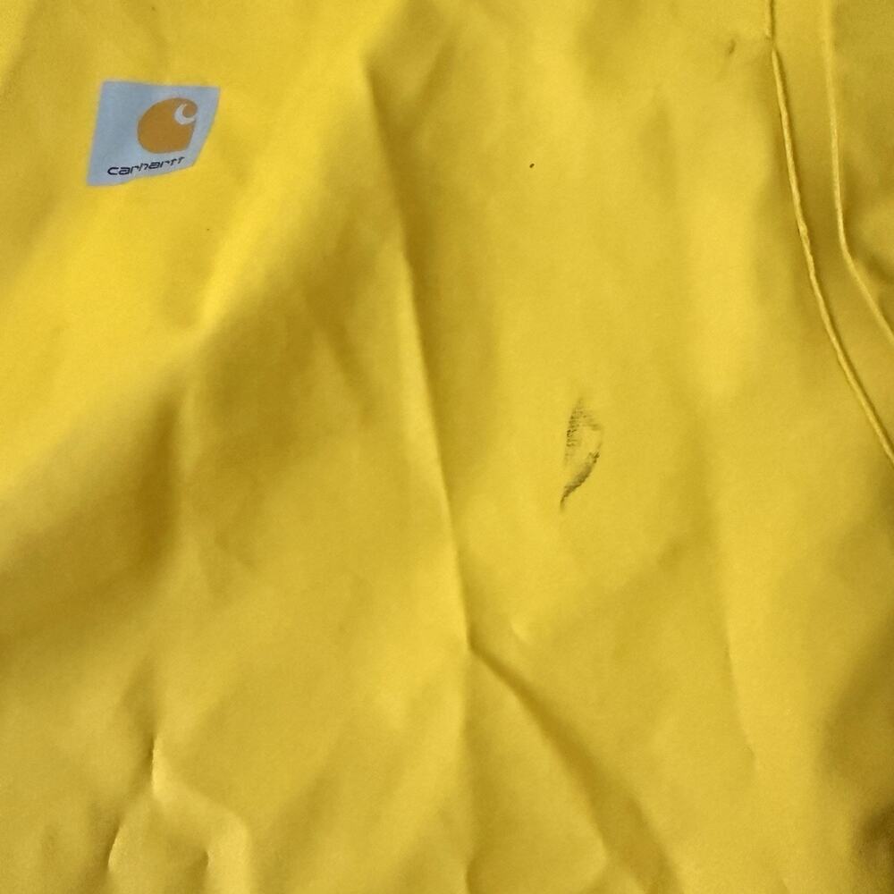Carhartt Yellow Rain Jacket - New Old Stock, Vintage, Men Size Large Tall - Picture 9 of 11